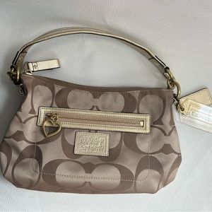 Coach Gold Convertible Shoulder Cross Body Bag | H1280-F20044